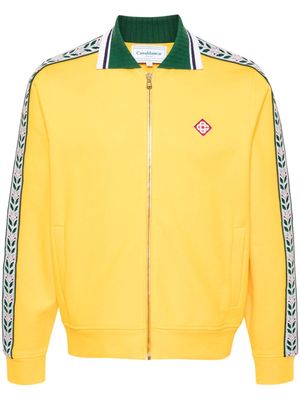 Casablanca Laurel zip-up sweatshirt - Yellow