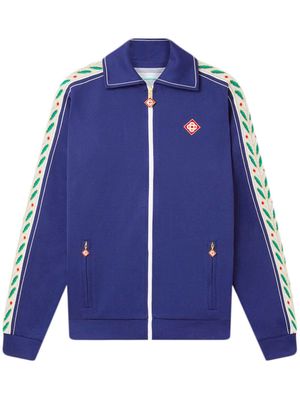 Casablanca Laurel zip-up track jacket - Blue