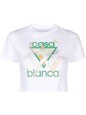 Casablanca Le Jeu graphic-print T-shirt - White