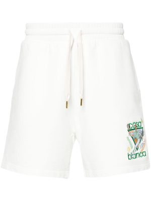 Casablanca Le Jeu track shorts - White
