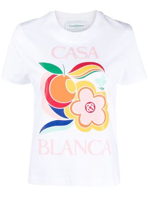 Casablanca Le Pouvoir Des Fleurs T-shirt - White