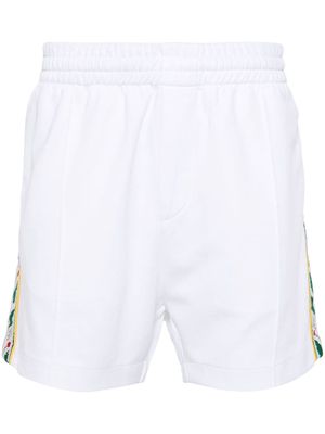 Casablanca logo-embellished jersey shorts - White