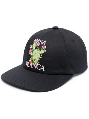 Casablanca logo-embroidered baseball cap - Black