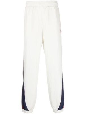 Casablanca logo-patch side-stripe track pants - White