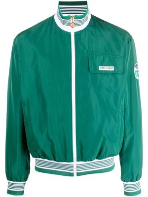 Casablanca logo-patch track jacket - Green