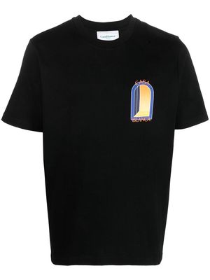 Casablanca logo-print cotton T-shirt - Black