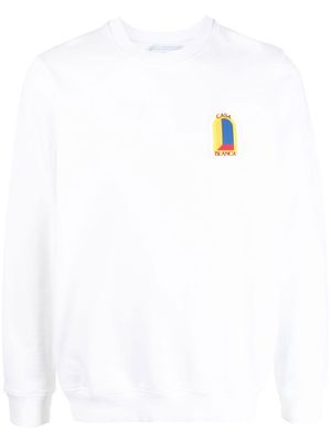Casablanca logo-print sweatshirt - White