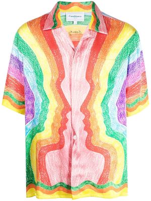 Casablanca Mind Vibrations Artwork silk shirt - Multicolour