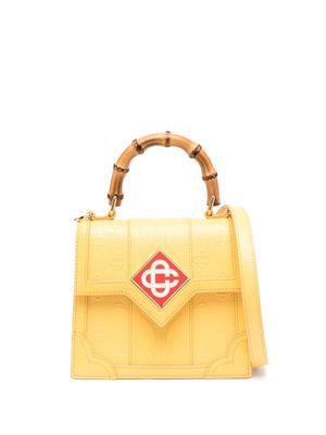 Casablanca mini Jeanne leather bag - Yellow