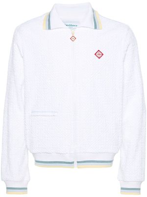 Casablanca monogram-jacquard tracksuit jacket - White