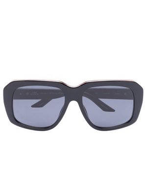Casablanca monogram oversize-frame sunglasses - Black