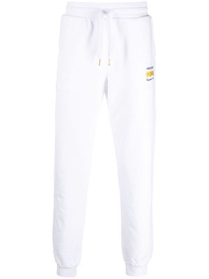 Casablanca organic cotton track pants - White