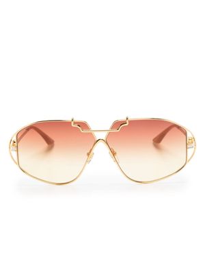 Casablanca oversize-frame gradient sunglasses - Gold