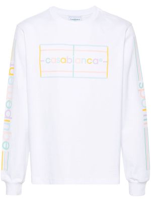 Casablanca Pastel Court logo-print T-shirt - White