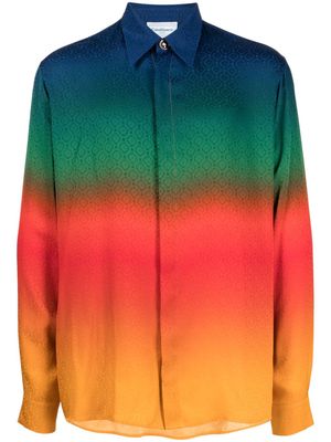 Casablanca Peace Gradient silk shirt - Multicolour
