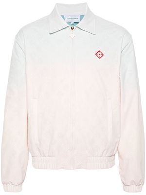 Casablanca perforated-monogram gradient jacket - Pink