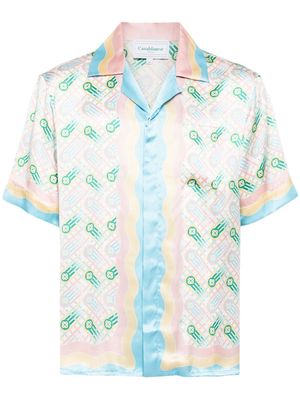 Casablanca Ping Pong silk shirt - Multicolour
