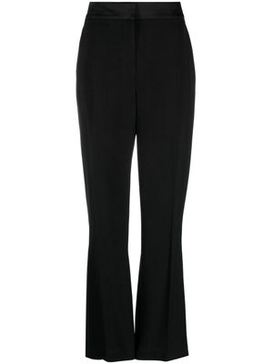 Casablanca pleat-detailing concealed-fastening tailored trousers - Black
