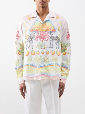 Casablanca - Printed Cotton Shirt - Mens - Multi