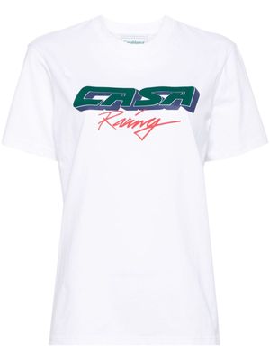 Casablanca Racing Screen cotton T-shirt - White