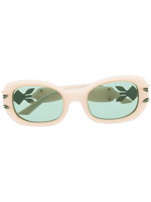 Casablanca rectangle-frame sunglasses - Neutrals