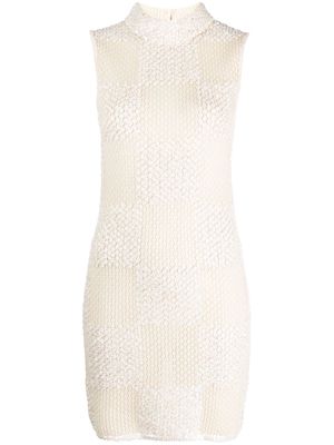 Casablanca sequin-embellished knit dress - Neutrals
