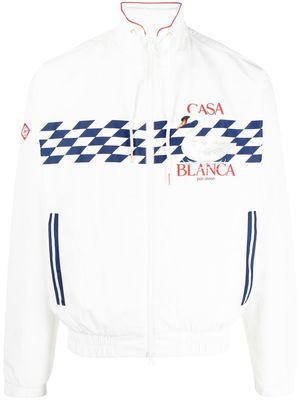 Casablanca shell suit track jacket - White