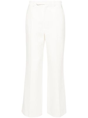 Casablanca straight-leg jacquard trousers - White
