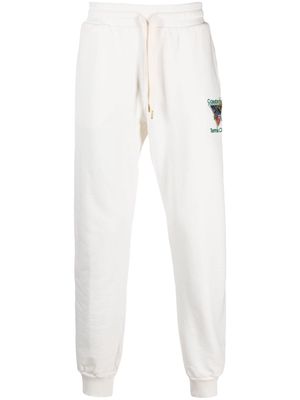 Casablanca Tennis Club cotton track pants - White