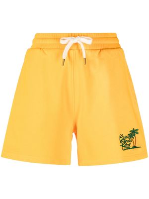 Casablanca Tennis Club organic cotton shorts - Yellow