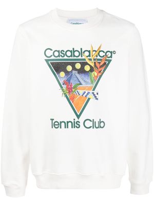 Casablanca Tennis Club sweatshirt - White