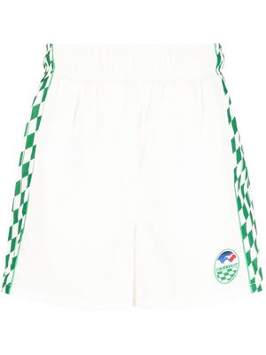 Casablanca Tennis Horizon-print elasticated track shorts - White