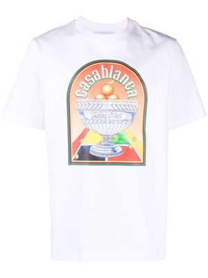 Casablanca Terrain D'Orange organic-cotton T-shirt - White