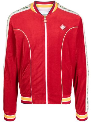 Casablanca velour tracksuit jacket - Red