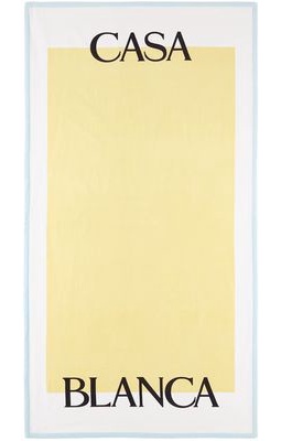 Casablanca White & Yellow Cotton Towel