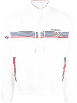 Casablanca zip-up jacket - White