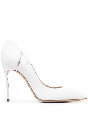 Casadei 100mm heeled leather pumps - White