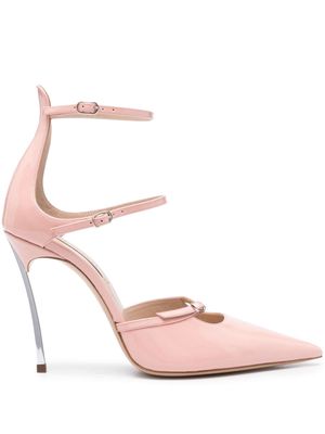 Casadei 105mm patent leather pumps - Pink