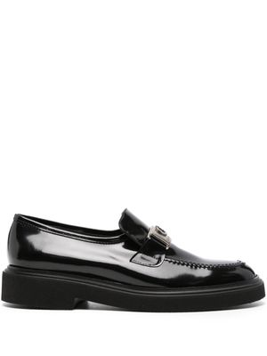 Casadei 45mm patent leather loafers - Black