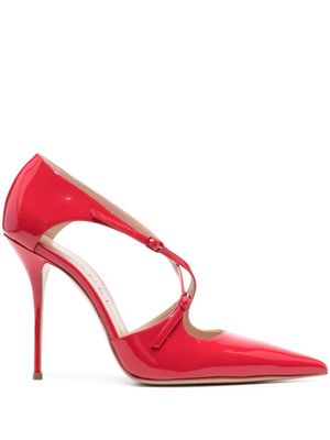 Casadei Anna 110mm leather pumps - Red