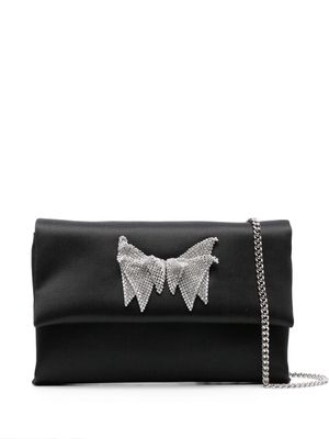 Casadei Butterfly silk crossbody bag - Black