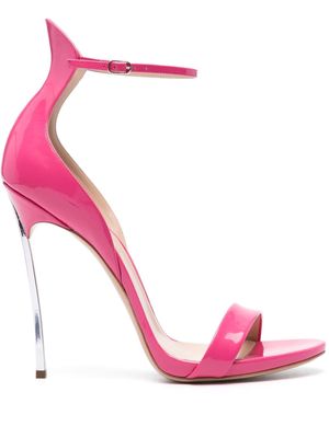 Casadei Cappa Blade 120mm leather sandals - Pink