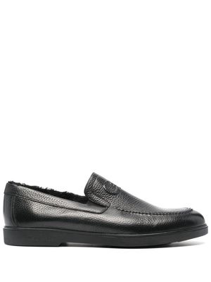 Casadei Cervo leather loafers - Black