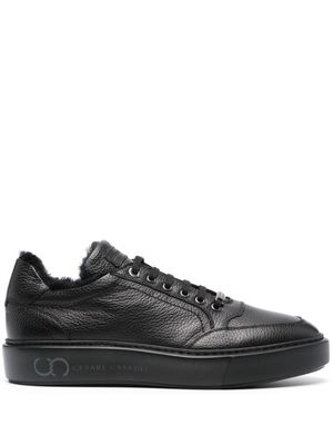 Casadei Cervo leather sneakers - Black
