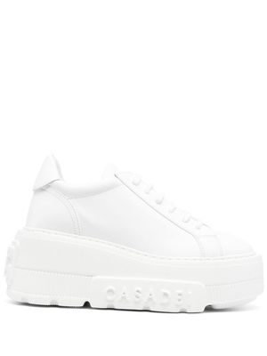 Casadei chunky sole leather sneakers - White