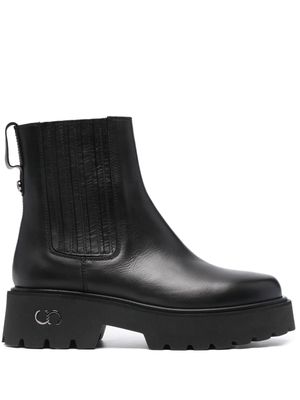 Casadei Congo leather ankle boots - Black