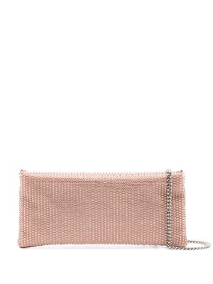 Casadei crystal-embellished clutch bag - Pink