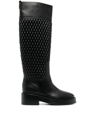 Casadei Dome quilted riding boots - Black