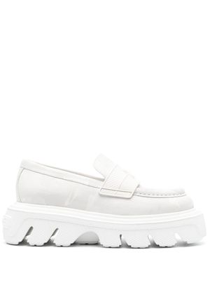 Casadei Generation C leather loafers - White