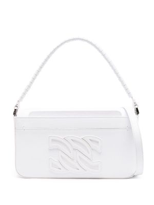 Casadei logo-appliqué leather tote bag - White